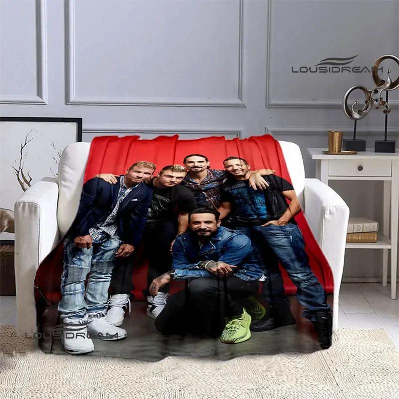 Покрывала с принтом группы BSB Backstreet Boys Фланелевое теплое одеяло Мягкое уютное одеяло Дорожные одеяла Постельные принадлежности Подарок на день рождения