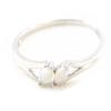 Silver Ring 'Goddess Opal' White Silver (rhodium) - 5 Mm