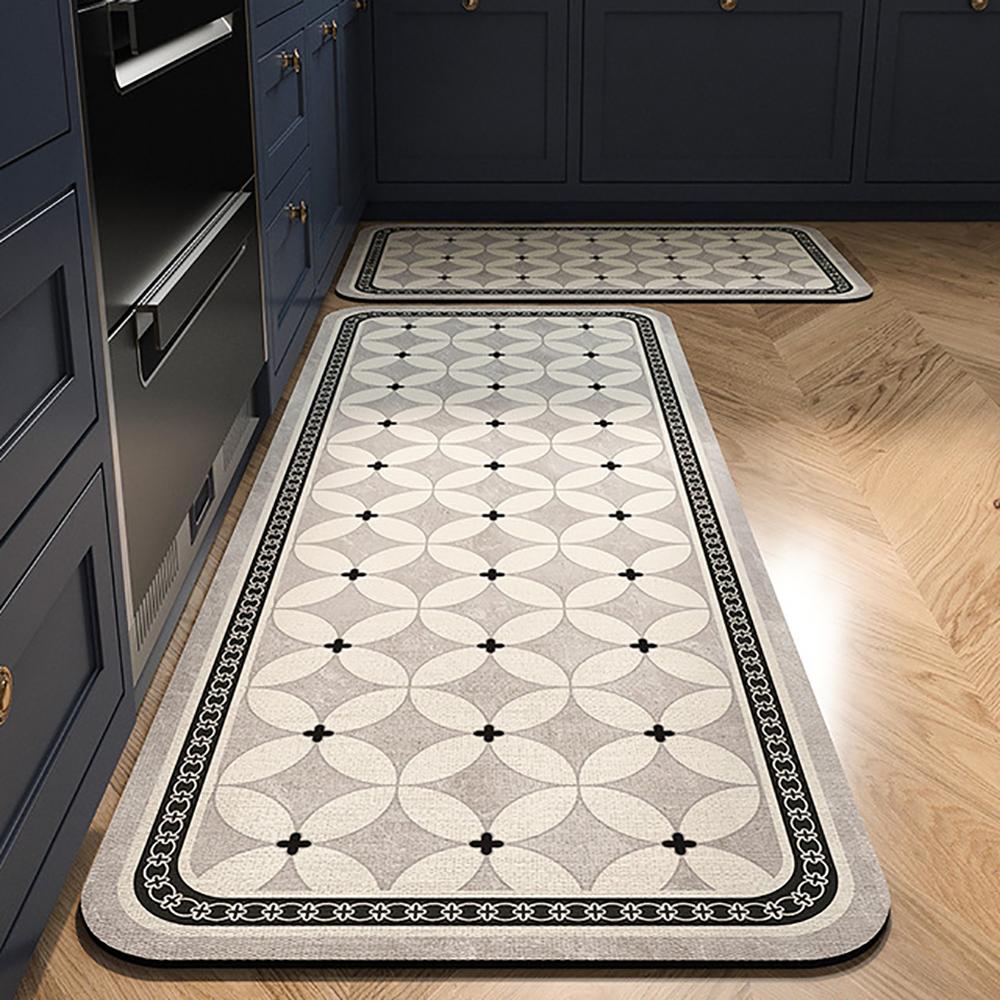 1/2 шт. Кухонный маслостойкий коврик для пола, Впитывающий быстросохнущий ковер для ванной комнаты, Противоскользящий придверный коврик для украшения дома