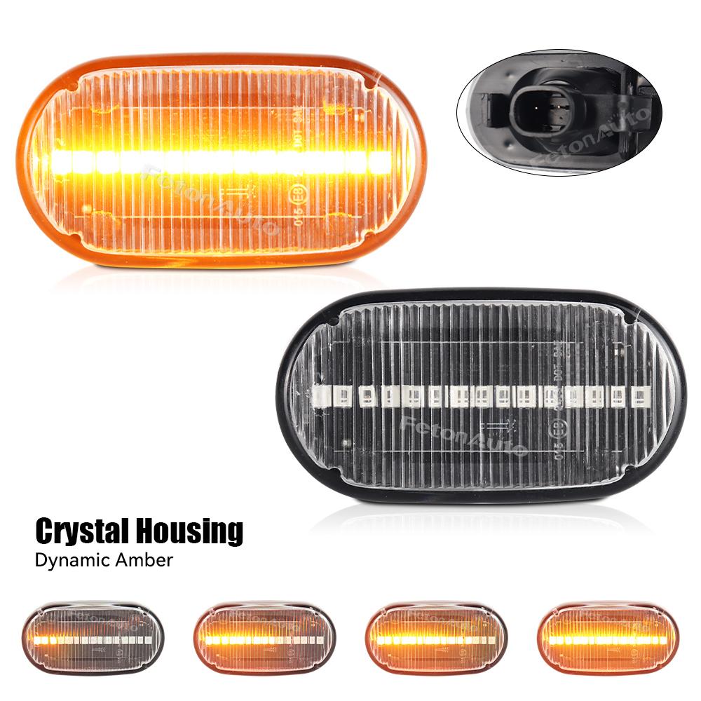2PCS Dynamic Side Marker Turn Signal Indicator Repeater Light for Suzuki Jimny JB64W JB74 JB23 Chevrolet Cruze HR52S