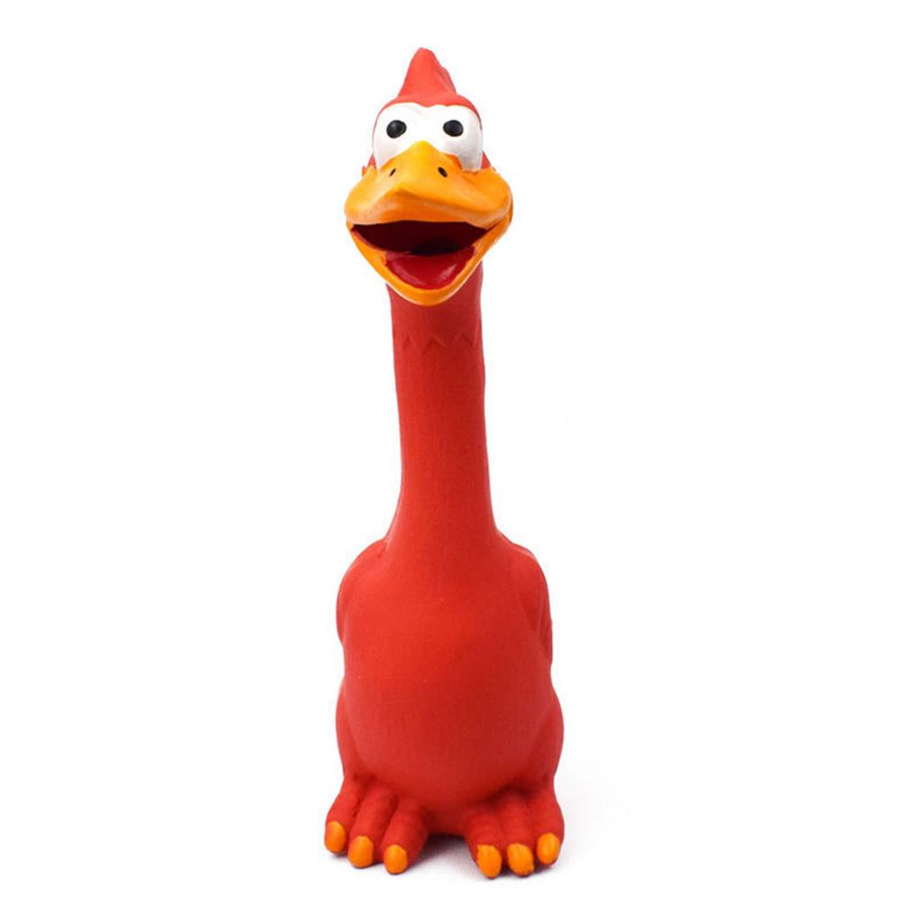 Screaming Chicken Dog Chew Toy Durable Latex Decompression Tool Gadgets Suitable for Friends Family Pets
