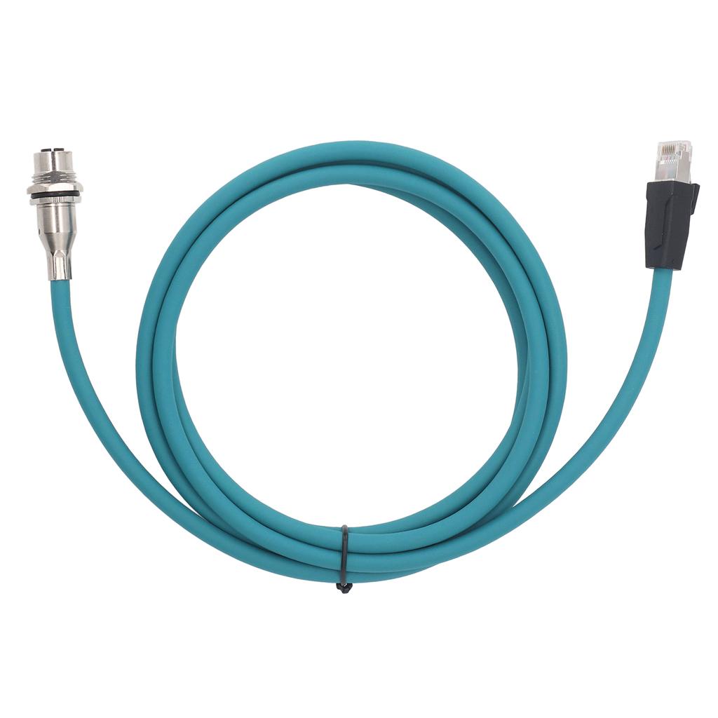 Ethernet Shielded Cable M12 8Pin X Code Female Rear Mount Socket to RJ45 Male Connector Adapter Cord