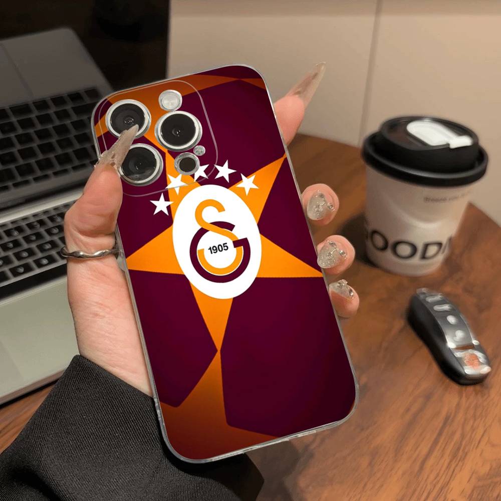 Футбольная команда Галатасарай Чехол для телефона для IPhone 17 16 15 14 13 12 11 Pro Max Plus Мягкий чехол Персонализированный Сделай сам
