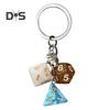 Keychain Pendant Dice Charm Lightweight Portable Acrylic Keychain Phone Bag Keyring Smooth Surface Keychain