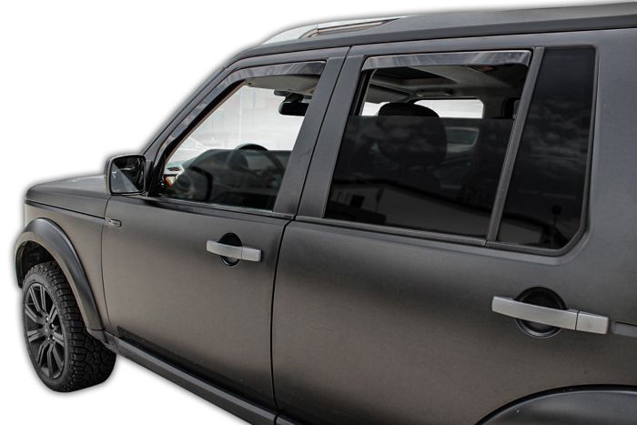 Дефлекторы окон - SCOUTT - Land Rover Discovery 3 - Тонированные - Усиленный акрил - Простая установка
