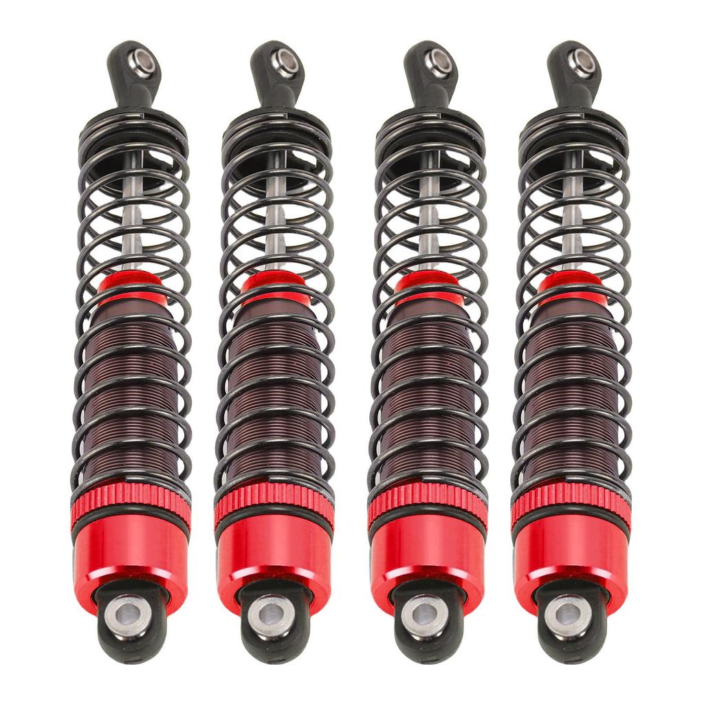 RC Oil Filled Shock Absorber 1 10 Scale 95mm High Strength Aluminum Alloy RC Shock Absorber Oil Damper Red