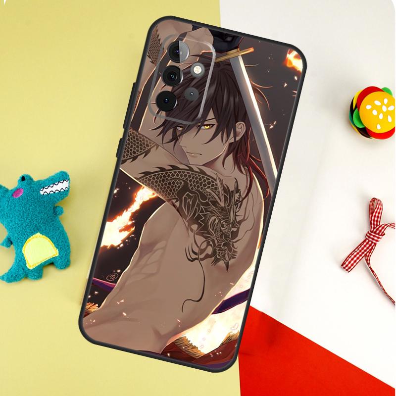 Чехол для телефона Zhongli Genshin Impact для Samsung Galaxy A55 A35 A15 A54 A34 A14 A53 A33 A13 A05 A06 A16 A22 A32 A52