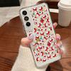 Чехол для телефона с рождественским узором лося для Samsung Galaxy S25 S24 S22 Ultra S23 S24 FE A17 A56 A16 A36 A26 A55 A15 A25 A54 5G Противоударный Прозрачный Мягкий Чехол