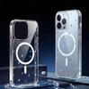 Красочный прозрачный чехол с магнитами в форме сердца для iPhone 14/15/16/17 Pro Max