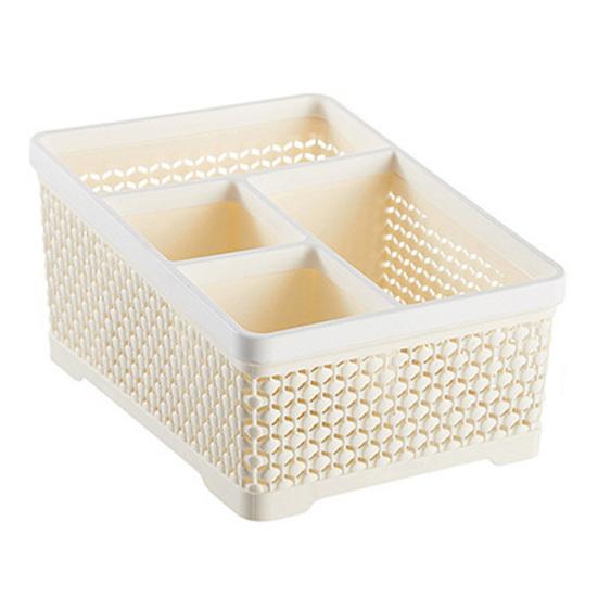 Коробка для хранения Полая противоскользящая полипропиленовая многосеточная ручка Канцелярские принадлежности Косметический органайзер Классные принадлежности