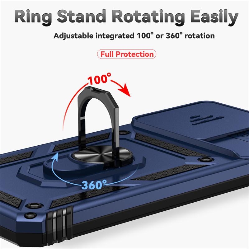 Чехол для Xiaomi Redmi 13C 4G Чехол Автомобильный Магнитный Держатель Кольцо Броня Задняя Крышка Redmi13C Redmy 13C 13 C C13 4G Защитная Крышка для Объектива