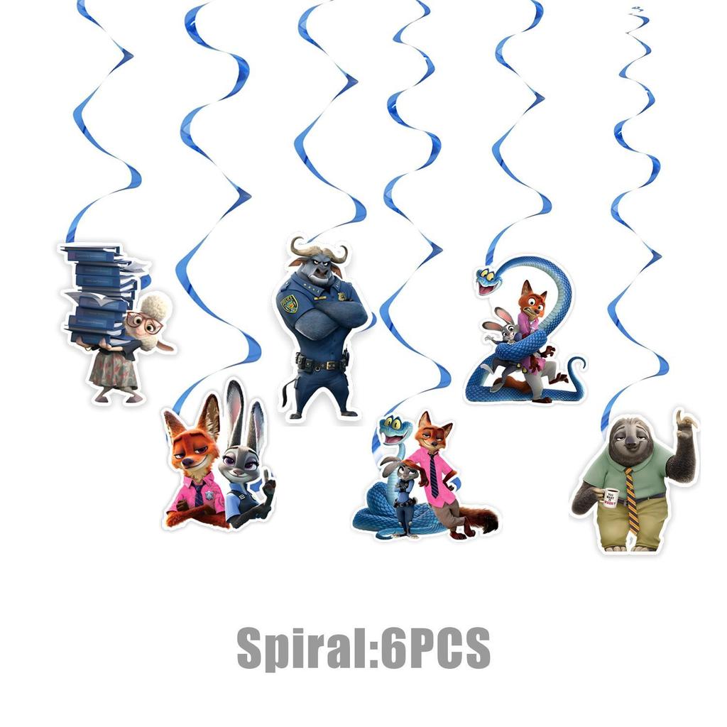 Zootopia Themed Birthday Party Decorations, Children's Birthday Banners, Paper Plates, Paper Cups, Tissues, Tablecloths, Power Strips, Party Supplies