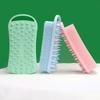 2 In 1 Silicone Shower Brush Scrubber Scalp Massager Shampoo Brush Clean Tool