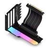Shielded Vertical GPU Mount PCIe with Riser 5V ARGB Black EZDIY-FAB Bracket, 4.0 X16, Cable, 3-pin -
