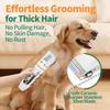 Rechargeable pet grooming kit with adjustable comb, low noise
