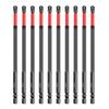 Impact Screwdriver Bit Set Rustproof Corrosion Resistant Magnetic Slotted Heads 1/4 Inch Hex Shank Cross Slot Screw Driver Drill Bits