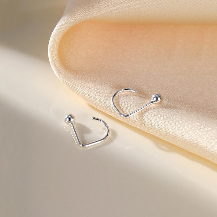 Корейский инс ветер Дуду круглые серьги-крючки для ушей серьги с темпераментом холодного ветра для сна можно свободно снимать нишевые серьги женские