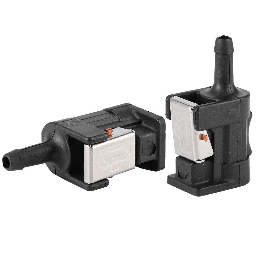 2Pcs Marine Engine Fuel Hose Line Connector Fit for 8mm Outboard