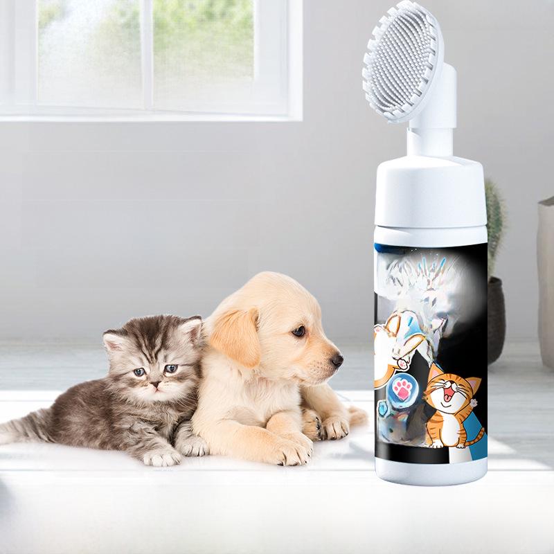 Пена для чистки лап домашних животных: Безводный очиститель для ног кошек и собак с пузырьками