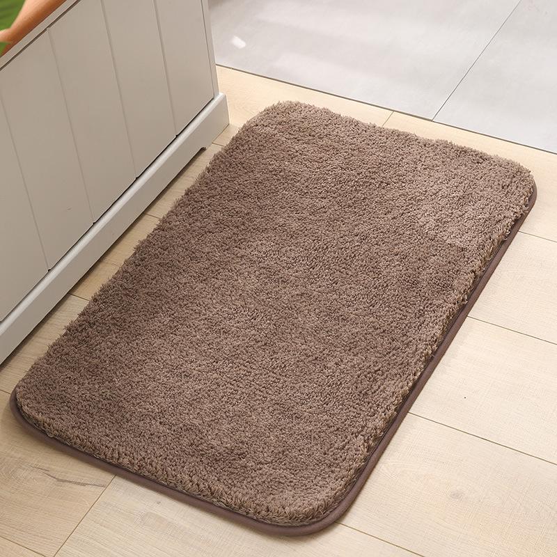 High Plush Reinforced Carpet Simple Kitchen Bathroom Door Mat Bathroom Non-slip Mat Absorbent Foot Mat