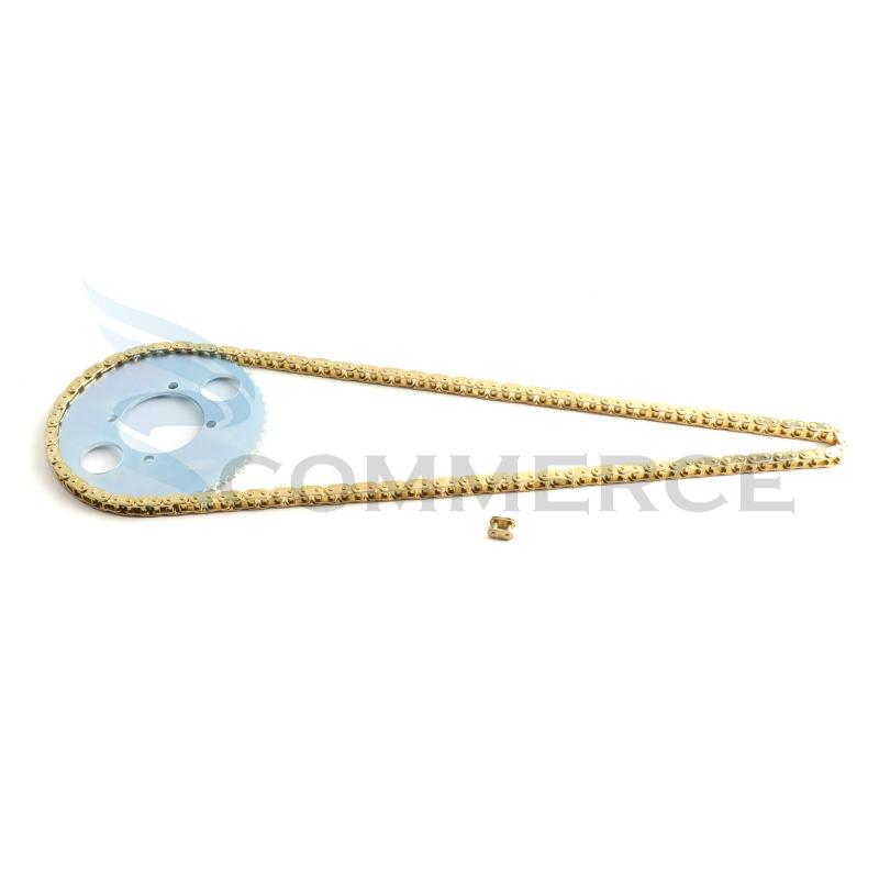 Motorcycle T8F Chain 136 Links and 38/44/54/74T Teeth Sprocket For 47cc 49cc Mini Moto Scooter ATV Quad 2 Stroke Engine Parts