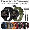 22-15 мм нейлоновый ремешок для часов Garmin Forerunner 220 235 620 630 735 S5 S6 S20 сменный ремешок для часов браслет с инструментами
