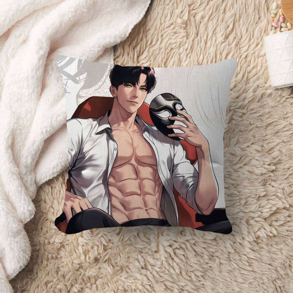 Anime B-Bj A-Alex Pillow Gift Home Office Decoration Bedroom Sofa Car Cushion Cover Case 45X45