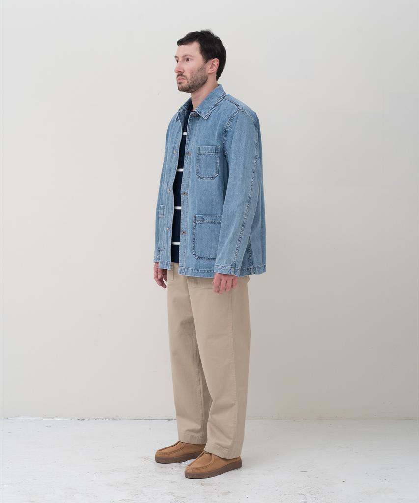 MANNERGRAM 1950 Classic Roadside Fatigue Pants Beige