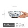 Большая суповая миска Бытовая керамическая миска Миска для супа с лапшой для китайского ресторана Утолщенная и прочная столовая миска