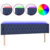 VidaXL LED Headboard Bedroom Furniture Double Bed Accessory Head of Bed Frame Interior Blue 3123592