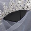 Women Wedding Crown Headband Bride Alloy Rhinestone Crown Hair Accessories for Prom Costume Party
