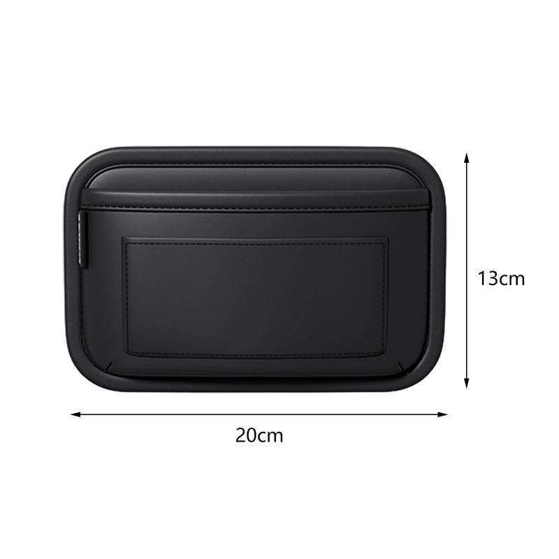 Car Seat Side Pocket Organizer Purse Bag Receipts Card Car Organizer Storage Bag Interior Accessories PU Leather 20x1m