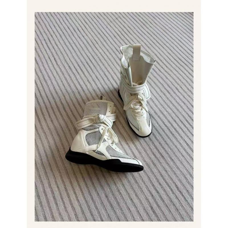 Небольшое увеличение внутренней высоты женские летние сетчатые ботинки для охоты на уток боксерские ботинки короткие ботинки Мартин