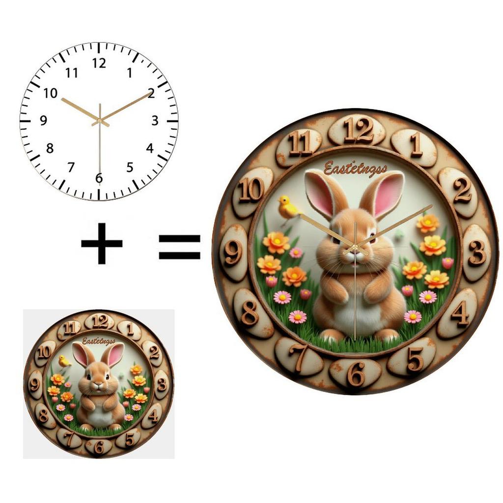 30x30cm Round Glass Wall Clock An Indispensable Item for a Well-Dressed Room