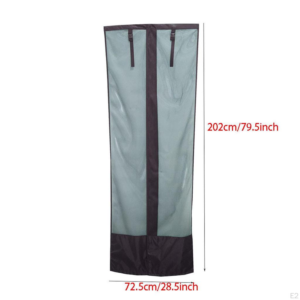 RV Screen Door Curtain Multifunction Oxford Cloth Narrow Mesh for Outdoor