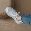 Popular Platform White Shoes Women's Spring and Autumn Hong Kong Style Increases 2025 New Versatile Casual Sports Shoes Niche Board Shoes