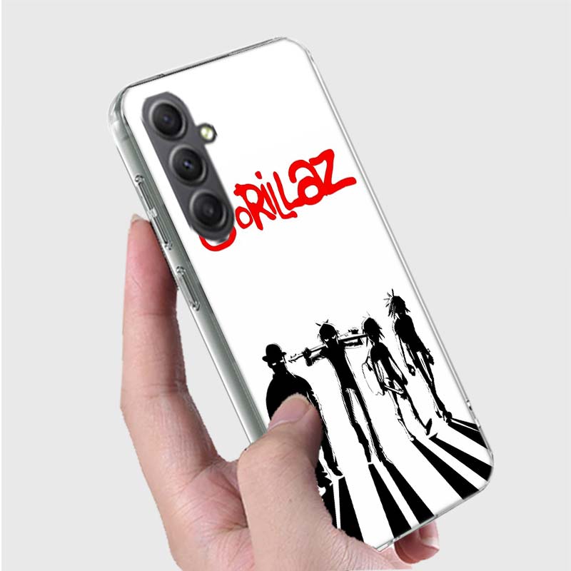 Аниме чехол для телефона Gorillaz для Samsung Galaxy A54 A14 A24 A34 A17 A37 A57 A55 A35 A25 A15 A16 A26 A36 A56 A13 A23 A33 A53 A52S A1