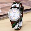 New Rainbow Fashion Women Watches Luxury Camouflage Women Quartz Watch Girl Silicone Waterproof Dress Wristwatch Female Clock