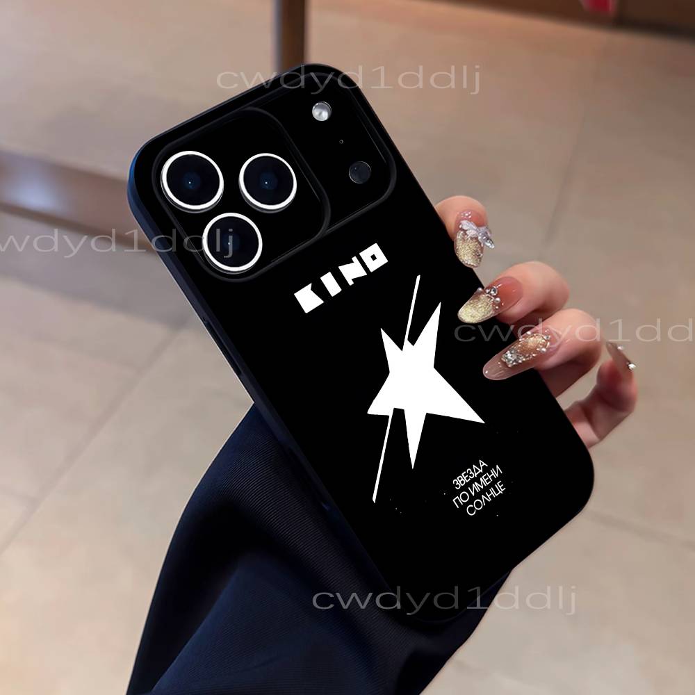 Чехол для телефона K-Kino Viktor Tsoi Для iPhone 17,16,15,11,12,14,13 Pro Max Mini XS,XR,7 Plus 16E Air Ударопрочный Мягкий Чехол