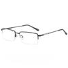 Metal Half-rim Myopia Glasses Frame for Men, Anti-blue Light, Ultra-light Small Frame Computer Mirror, Business Eye Frame for Women