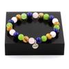 Stones and Minerals. Lapis Lazuli Pearl Bracelet + Landscape Jasper + Peridot + Rose Quartz 8 Made In France.