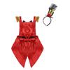 Infant Baby Girls Showman Ringmaster Circus Cosplay Costume Sequined Bowknot Romper Halloween Party Outfit Dress Up Clothing