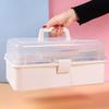 Пластиковый ящик для хранения рукоделия Трехслойный переносной ящик для инструментов Новый ящик для хранения швейных принадлежностей