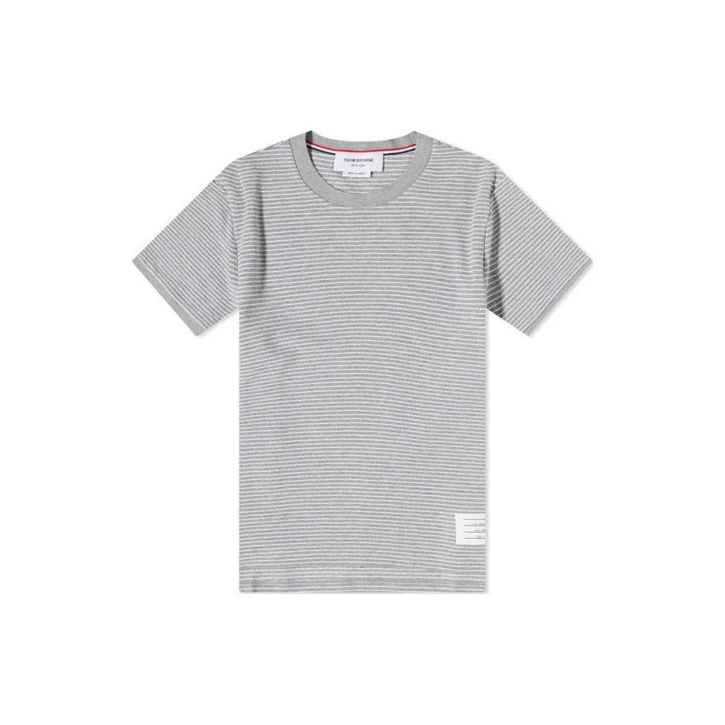 THOM BROWNE Pinstripe Pattern Crewneck T-Shirt MJS235A-J0103-055