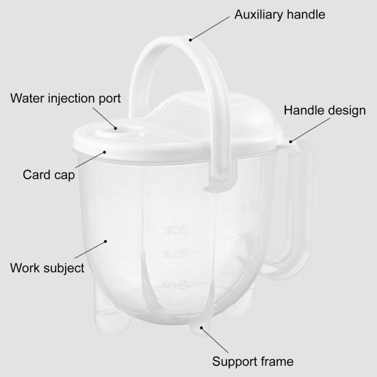 Ручная мойка риса Корзина для риса большой емкости Ополаскиватель Слив Быстрый слив Эргономичная ручка Фильтр тонкой очистки