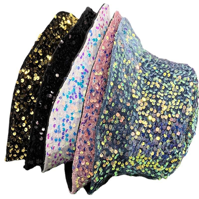 Для шляпы-ведра с пайетками Dazzle Color, многоцветной, подходящей ко всему, шляпы-ведра с широкими полями, крутой летней дышащей рыбацкой кепки, унисекс