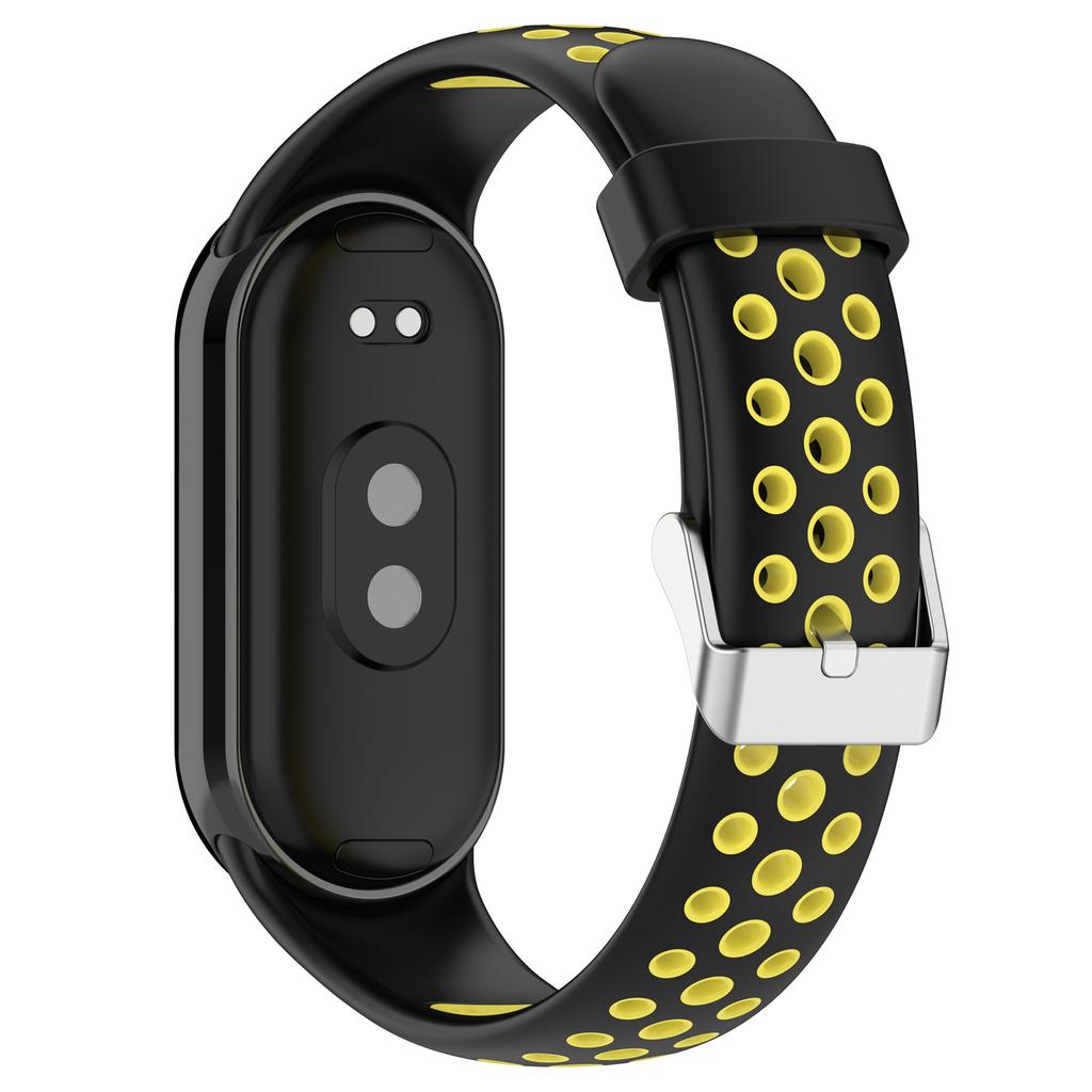 Для Xiaomi Smart Band 9 NFC/9/8 NFC/8 Ремешки для часов Силиконовый ремешок с разъемом из нержавеющей стали