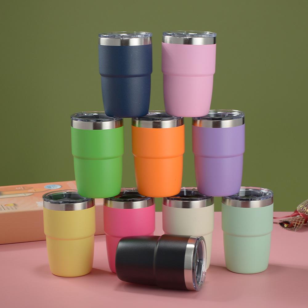 Мини-термос Rambler 4 унции для трансграничной торговли: Двухслойная вакуумная кофейная кружка из нержавеющей стали 304, для горячих и холодных напитков