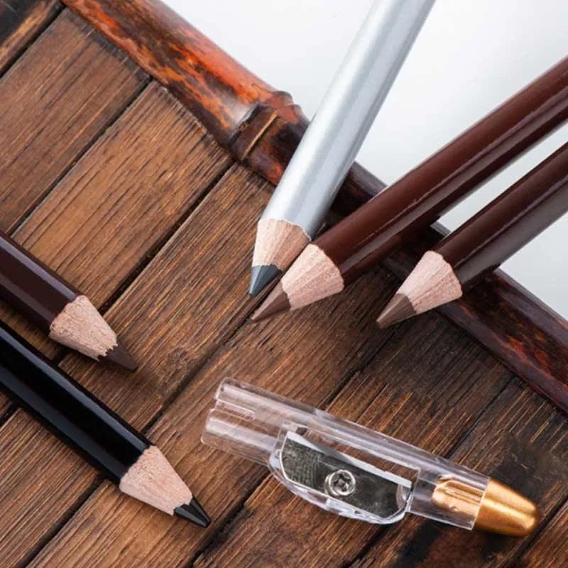 Men's Beard Pencil Edge Hairline Razor Barber Shape Accessories With Sharpener Hair Line Beard Pen Makeup Eyebrow Pencil Hair Styling Eyebrow Tools