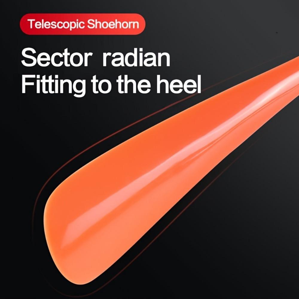 1PC Long Handle Adjustable Shoehorn, Shoe Horn With Stainless Steel Telescopic Pole For The Seniors